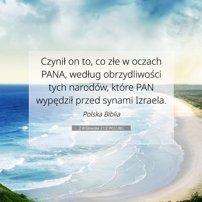 2 Królewska 21:2 POLUBG Obraz Wersetu Biblijnego