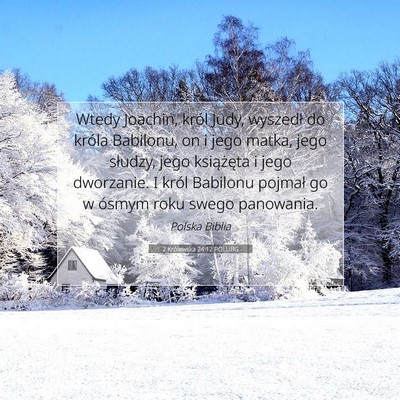 2 Królewska 24:12 POLUBG Obraz Wersetu Biblijnego