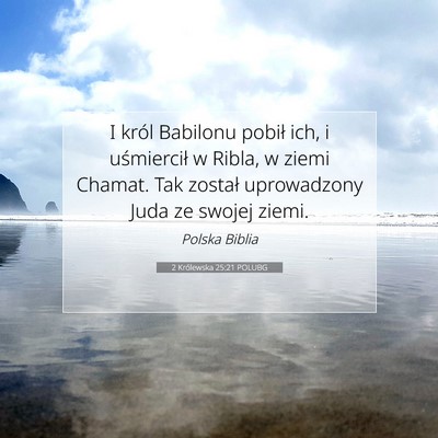 2 Królewska 25:21 POLUBG Obraz Wersetu Biblijnego