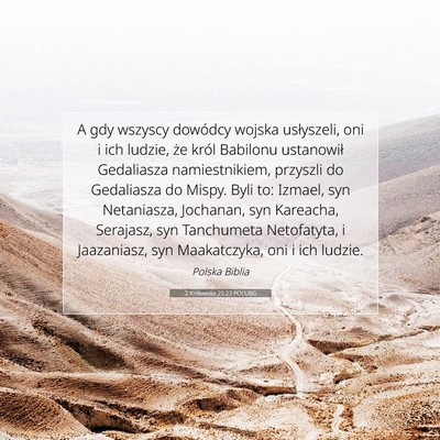 2 Królewska 25:23 POLUBG Obraz Wersetu Biblijnego