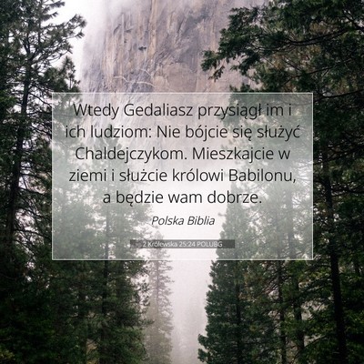 2 Królewska 25:24 POLUBG Obraz Wersetu Biblijnego