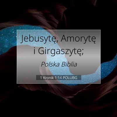 1 Kronik 1:14 Werset Biblijny Wyjaśniony