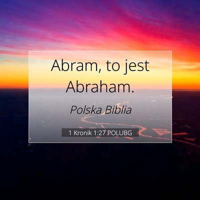 1 Kronik 1:27 Werset Biblijny Wyjaśniony
