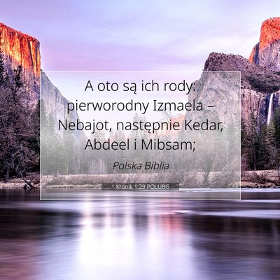 1 Kronik 1:29 POLUBG Obraz Wersetu Biblijnego