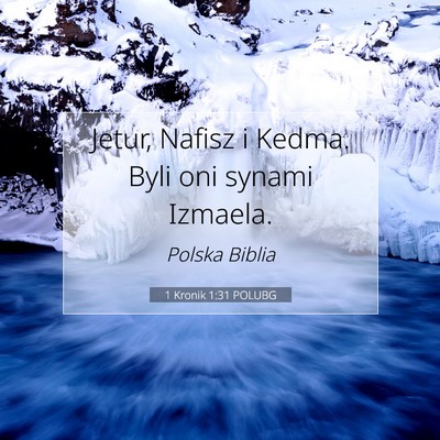 1 Kronik 1:31 POLUBG Obraz Wersetu Biblijnego