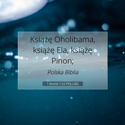1 Kronik 1:52 Werset Biblijny Wyjaśniony