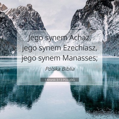 1 Kronik 3:13 POLUBG Obraz Wersetu Biblijnego