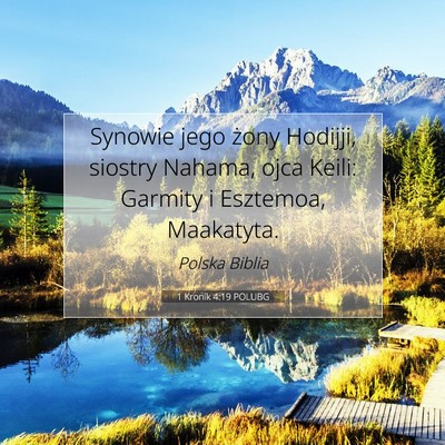 1 Kronik 4:19 POLUBG Obraz Wersetu Biblijnego