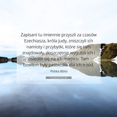 1 Kronik 4:41 POLUBG Obraz Wersetu Biblijnego