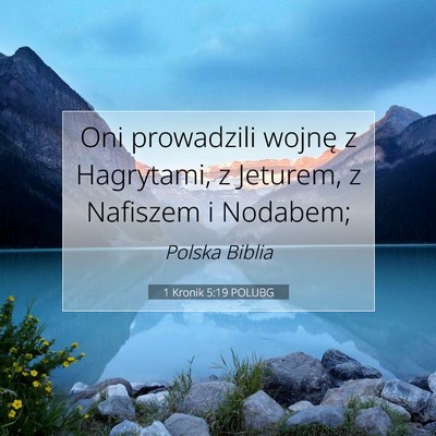 1 Kronik 5:19 POLUBG Obraz Wersetu Biblijnego