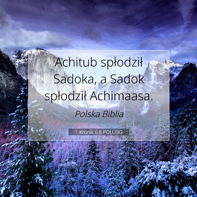 1 Kronik 6:8 POLUBG Obraz Wersetu Biblijnego