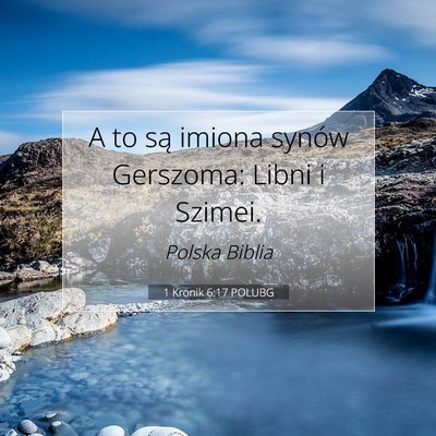 1 Kronik 6:17 Werset Biblijny Wyjaśniony