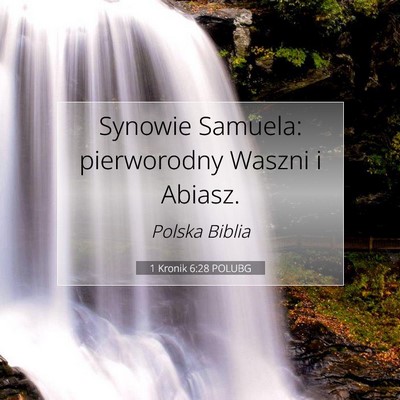 1 Kronik 6:28 Werset Biblijny Wyjaśniony