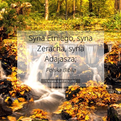 1 Kronik 6:41 Werset Biblijny Wyjaśniony
