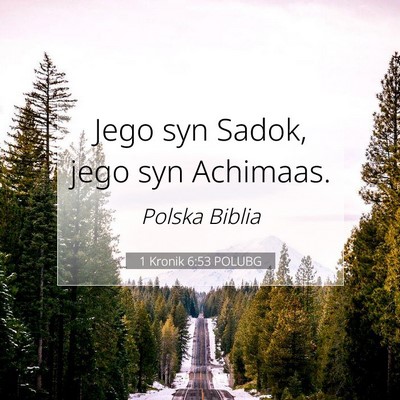 1 Kronik 6:53 POLUBG Obraz Wersetu Biblijnego