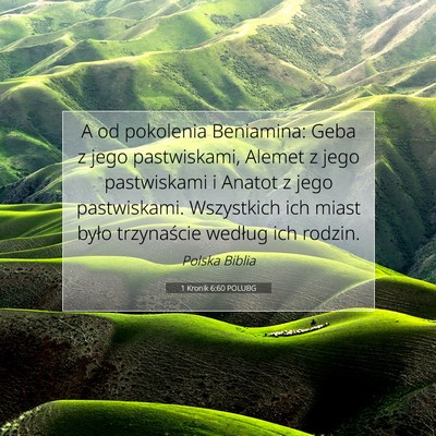 1 Kronik 6:60 POLUBG Obraz Wersetu Biblijnego