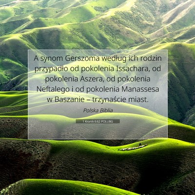 1 Kronik 6:62 Werset Biblijny Wyjaśniony