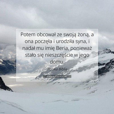 1 Kronik 7:23 POLUBG Obraz Wersetu Biblijnego