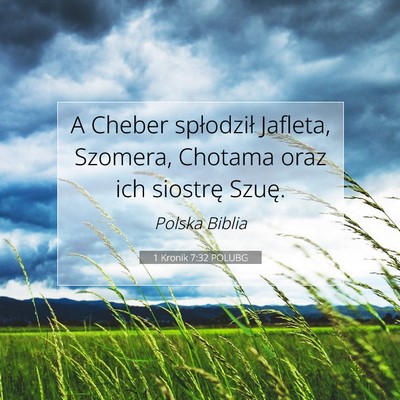 1 Kronik 7:32 Werset Biblijny Wyjaśniony