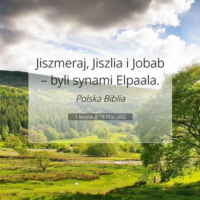 1 Kronik 8:18 POLUBG Obraz Wersetu Biblijnego