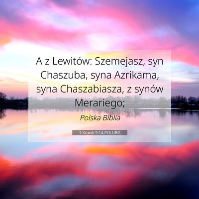 1 Kronik 9:14 POLUBG Obraz Wersetu Biblijnego