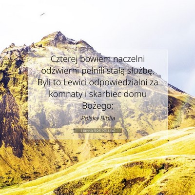 1 Kronik 9:26 POLUBG Obraz Wersetu Biblijnego