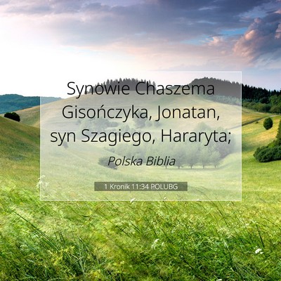 1 Kronik 11:34 POLUBG Obraz Wersetu Biblijnego