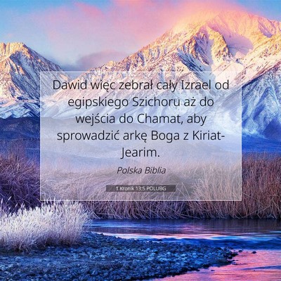 1 Kronik 13:5 POLUBG Obraz Wersetu Biblijnego