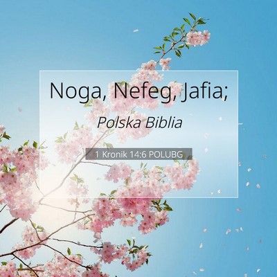 1 Kronik 14:6 Werset Biblijny Wyjaśniony