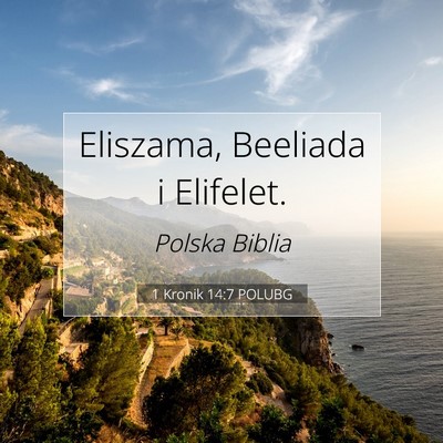 1 Kronik 14:7 POLUBG Obraz Wersetu Biblijnego