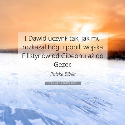 1 Kronik 14:16 Werset Biblijny Wyjaśniony