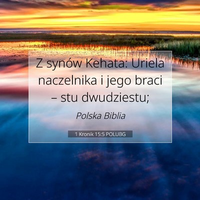 1 Kronik 15:5 POLUBG Obraz Wersetu Biblijnego