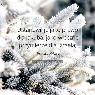 1 Kronik 16:17 POLUBG Obraz Wersetu Biblijnego