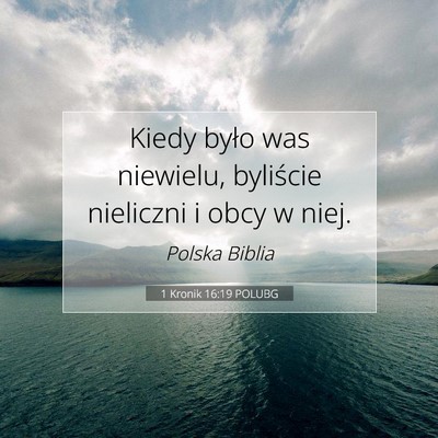 1 Kronik 16:19 Werset Biblijny Wyjaśniony