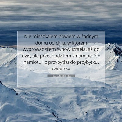 1 Kronik 17:5 POLUBG Obraz Wersetu Biblijnego