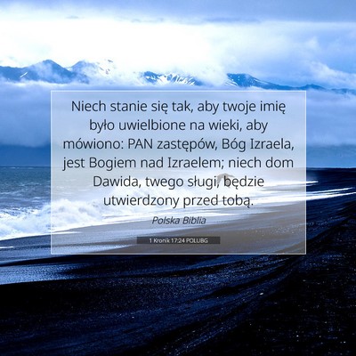 1 Kronik 17:24 POLUBG Obraz Wersetu Biblijnego