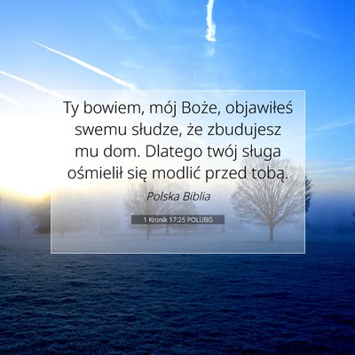 1 Kronik 17:25 POLUBG Obraz Wersetu Biblijnego