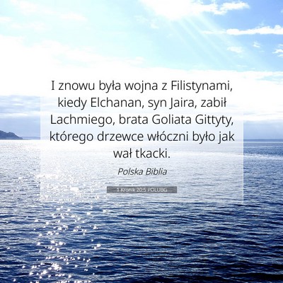 1 Kronik 20:5 POLUBG Obraz Wersetu Biblijnego
