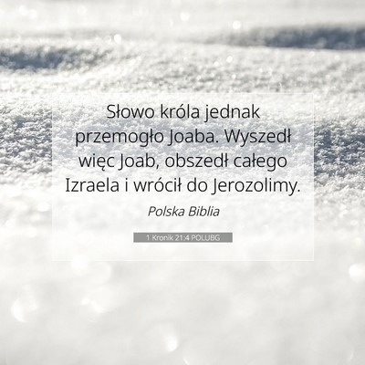 1 Kronik 21:4 Werset Biblijny Wyjaśniony