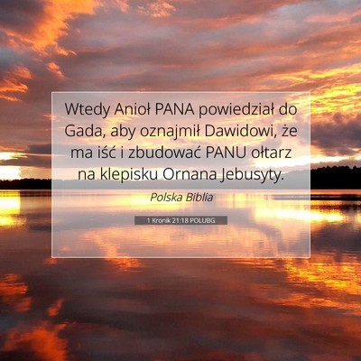 1 Kronik 21:18 POLUBG Obraz Wersetu Biblijnego