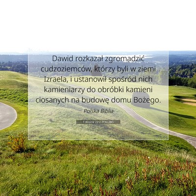1 Kronik 22:2 POLUBG Obraz Wersetu Biblijnego