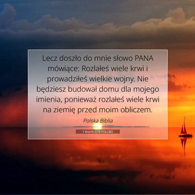 1 Kronik 22:8 POLUBG Obraz Wersetu Biblijnego