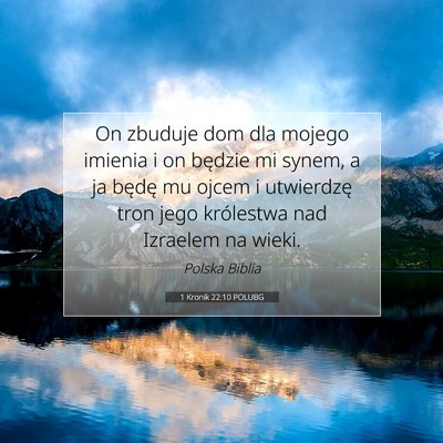 1 Kronik 22:10 POLUBG Obraz Wersetu Biblijnego