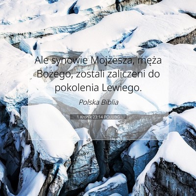 1 Kronik 23:14 POLUBG Obraz Wersetu Biblijnego