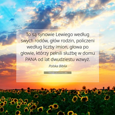 1 Kronik 23:24 POLUBG Obraz Wersetu Biblijnego