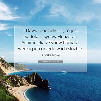 1 Kronik 24:3 POLUBG Obraz Wersetu Biblijnego