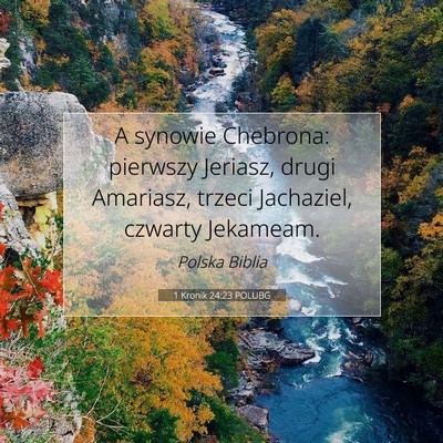 1 Kronik 24:23 Werset Biblijny Wyjaśniony