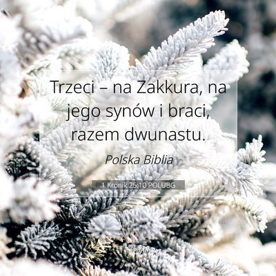 1 Kronik 25:10 Werset Biblijny Wyjaśniony