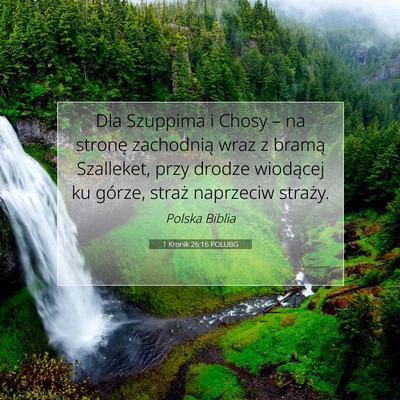 1 Kronik 26:16 POLUBG Obraz Wersetu Biblijnego