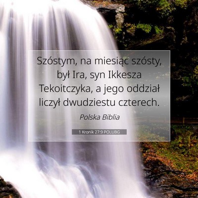 1 Kronik 27:9 Werset Biblijny Wyjaśniony